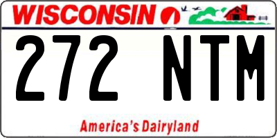 WI license plate 272NTM