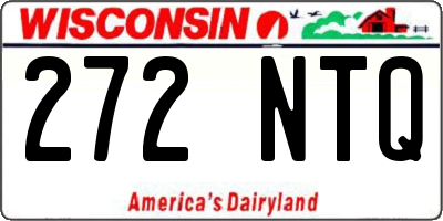 WI license plate 272NTQ