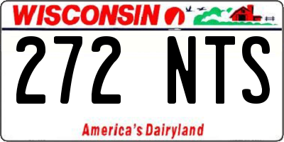 WI license plate 272NTS