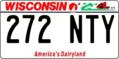 WI license plate 272NTY