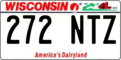 WI license plate 272NTZ