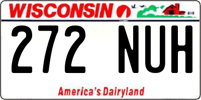 WI license plate 272NUH