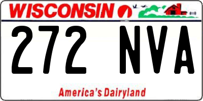 WI license plate 272NVA