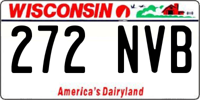 WI license plate 272NVB