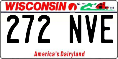 WI license plate 272NVE