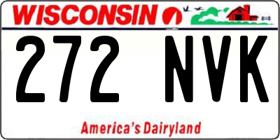 WI license plate 272NVK