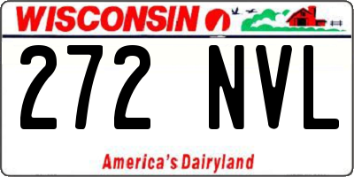 WI license plate 272NVL