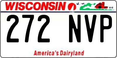 WI license plate 272NVP