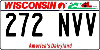 WI license plate 272NVV