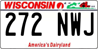 WI license plate 272NWJ