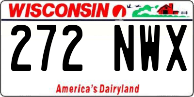 WI license plate 272NWX