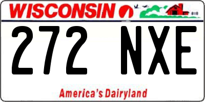 WI license plate 272NXE