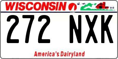 WI license plate 272NXK