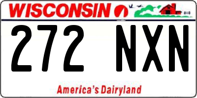 WI license plate 272NXN