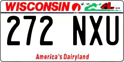 WI license plate 272NXU