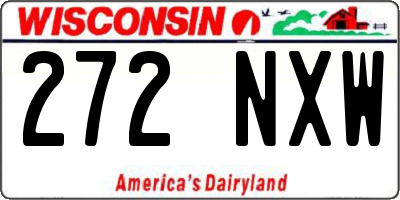 WI license plate 272NXW