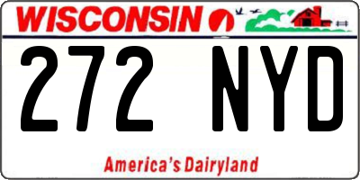 WI license plate 272NYD