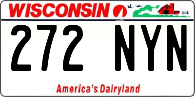 WI license plate 272NYN