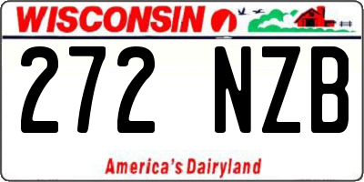 WI license plate 272NZB