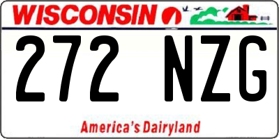 WI license plate 272NZG