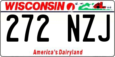 WI license plate 272NZJ