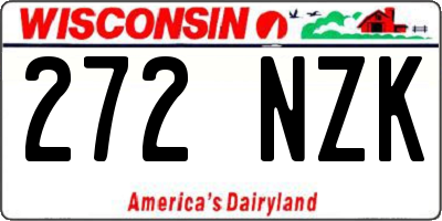 WI license plate 272NZK