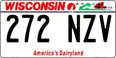 WI license plate 272NZV