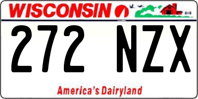 WI license plate 272NZX