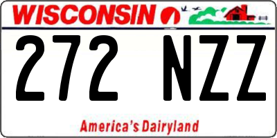 WI license plate 272NZZ
