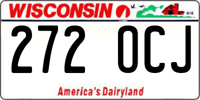 WI license plate 272OCJ