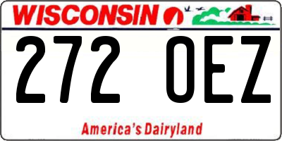 WI license plate 272OEZ