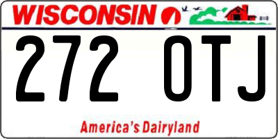 WI license plate 272OTJ
