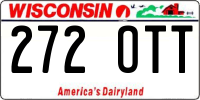 WI license plate 272OTT