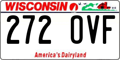WI license plate 272OVF