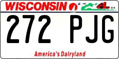 WI license plate 272PJG