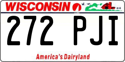 WI license plate 272PJI