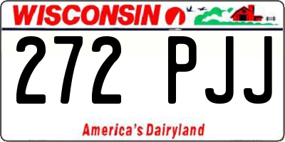WI license plate 272PJJ