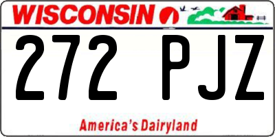 WI license plate 272PJZ