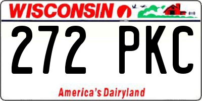 WI license plate 272PKC