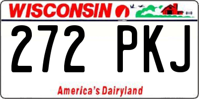 WI license plate 272PKJ