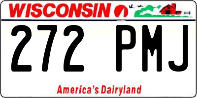 WI license plate 272PMJ