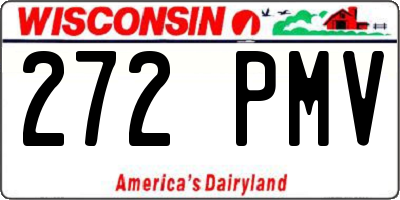 WI license plate 272PMV