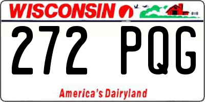 WI license plate 272PQG