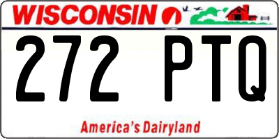 WI license plate 272PTQ