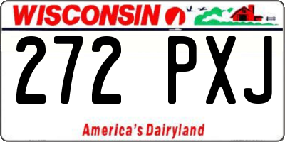 WI license plate 272PXJ