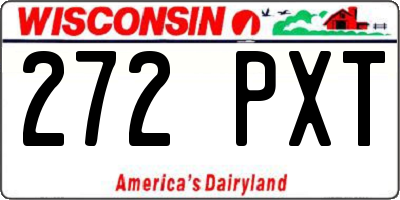WI license plate 272PXT