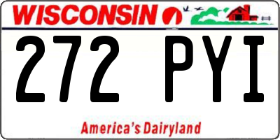 WI license plate 272PYI