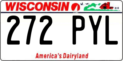 WI license plate 272PYL