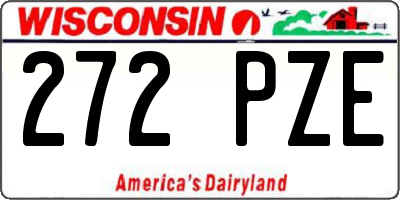 WI license plate 272PZE