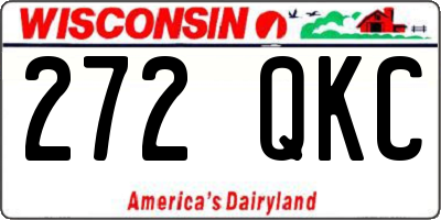 WI license plate 272QKC